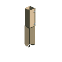 4"x4" POST SOCKET CONCRETE IN CLAMP TYPE