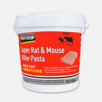 SUPER RAT & MOUSE KILLER PASTA 15x10g - DIFENACOUM PEST-STOP