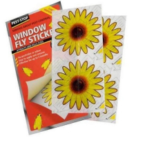 WINDOW FLY STICKERS Pack of 4 PEST-STOP     **PET SAFE**