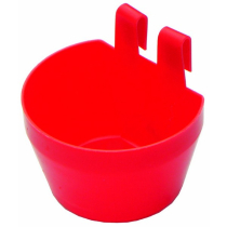 PLASTIC GALLEY POT FEEDER RED