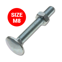 Cup Square Hex Bolts - M8