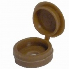 Hinged Cover Caps, Dark Brown, size 6-8's (BAG OF 100)