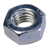 M6 NUT - HEX BZP PACK OF 1