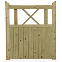 5'6"W x 3'6"H CHAPEL GATE GREEN TREATED SOFTWOOD