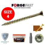 Image for ForgeFast Torx Woodscrews - Size 4