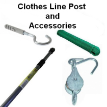 Clothes Line, Posts, and Accessories