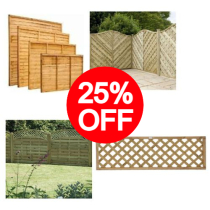 25% off selected Fence Panels