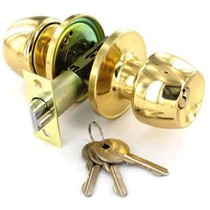 Securit Brass Entrance Lock Set with 3 Keys 60mm/70mm