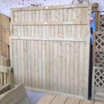 1.83mWx0.9mH(3') T&G PANEL FLAT TOP GREEN TREATED(MTO)