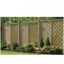 1.5mHx1.8mW V-PANEL FLAT TOP GREEN TREATED       (BEVERLEY)