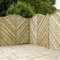 V-Panel - 'Omega' (Curved) Top Fence Panel