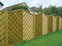 1.8mHx1.8mW V-PANEL OMEGA TOP GREEN TREATED     (CANTERBURY)