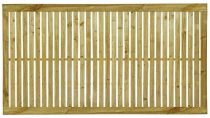 0.9m x1.8m VERTICAL SLATTED GREEN TREATED
