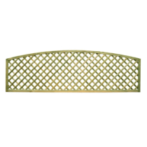 Arched-Top Diamond Timber Trellis Panels