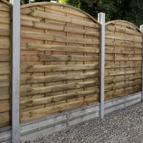 Arched Horizontal Fence Panels
