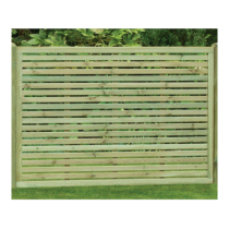 1.2m (1185mm High) x 1.8m SLATTED PANEL GREEN TREATED *