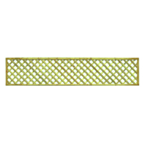 450mm H x 1.8m W HEAVY DIAMOND LATTICE FLAT TOP GREEN TRTD*