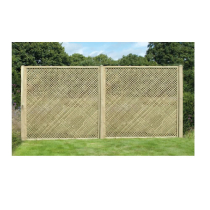 1.8m x 1.83m PRIVACY DIAMOND TRELLIS FLAT PLANED SM. FRAME*