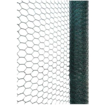 500x50x17/19g 25m ROLL GREEN PVC HEX WIRE NETTING