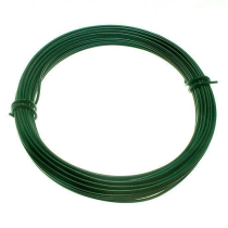 GARDEN WIRE 1.4mm GREEN PVC 15m