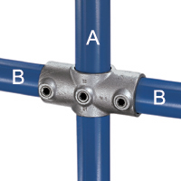TWO SOCKET CROSS GALVANISED 119-D48 / C22G40