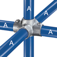 FOUR SOCKET CROSS GALV C24G20 158A