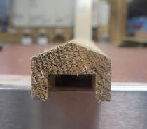 3.6x35x45 GROOVED CAPPING GREEN TREATED(12'x1 3/8"x1¾")