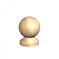 Ball & Collar Post Finial 2" GREEN TREATED (loose)