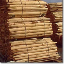 Peeled Round Posts