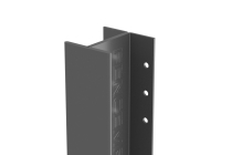 FM DURAPOST CLASSIC 48mm 2.7m ANTHRACITE GREY
