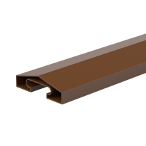 FM DURAPOST CAPPING RAIL 65mm 1.83M SEPIA BROWN