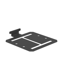 FM DURA CAP RAIL 90 BRACKET 75x1mm BZP BAG/2