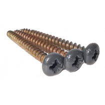 4x40mm DURAPOST PAN HEAD TIMBER ANTHRACITE GREY BAG/10