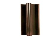 LUPVC CORNER POST 9' BROWN WITH METAL INSERT