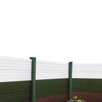 LUPVC 6'x6" GRAVEL BOARD BROWN