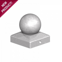 Metal Ball Finial 4" (100mm) GALVANISED