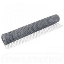 900x25mmx20g 10m ROLL GALVANISED HEX WIRE NETTING