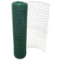 500mm x25mm x 25m ROLL(17/19g) GREEN PVC HEX WIRE NETTING