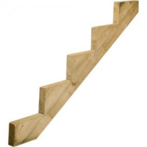 5 TREAD STRING 190x270x1655 GREEN TREATED - DECKING STEPS