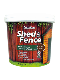 BARRETTINE SHED & FENCE DARK BROWN 5L