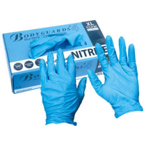 NITRILE GLOVES PF BLUE SMALL(6.5) BOX OF 100
