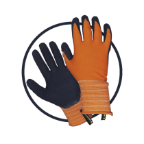 LANDSCAPER LARGE CLIP GLOVES DARK BLUE/ ORANGE