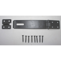 6" SAFETY HASP & STAPLE BLACK (PACK)