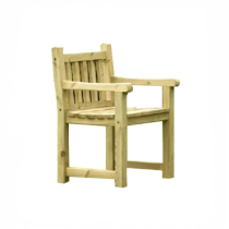 ATHOL CARVER CHAIR GREEN TRTD SOFTWOOD - SHELF COMPATIBLE