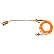 LPG BURNER SINGLE HEAD 3m HOSE 350mm NECK W/ ADJ. REGULATOR
