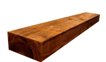 2.4x100x200mm SAWN SLEEPER BROWN TREATED (8'x4"x8")