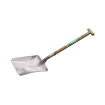 NO 8 ALLOY SHOVEL WITH WOODEN T GRIP HANDLE