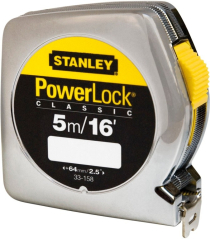 STANLEY POWERLOCK CLASSIC 5m TAPE MEASURE 33-158