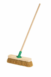 11.5" COCO BROOM WITH 4' WOODEN HANDLE