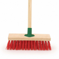 11" RED PVC BRUSH COMPLETE WITH HANDLE